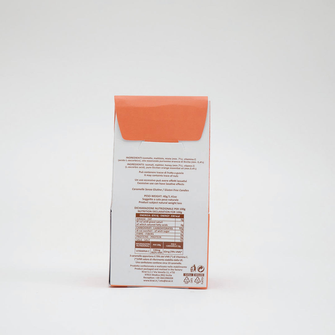 Caramelle Miele e Arancia senza Zucchero con Vitamina C