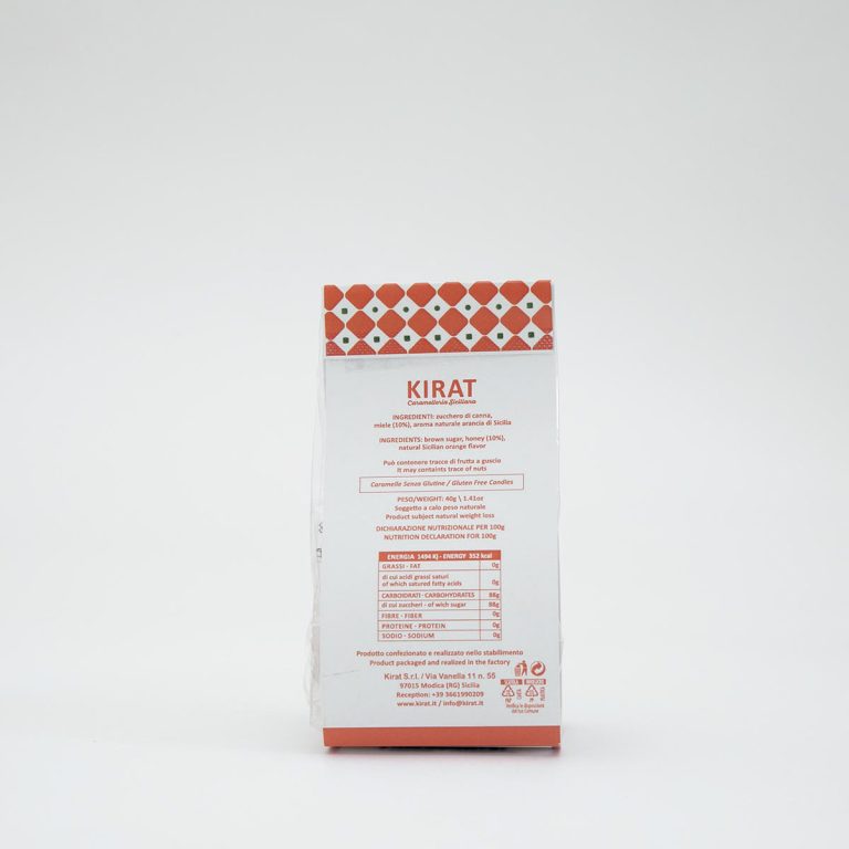 Caramelle Miele e Arancia da 100gr