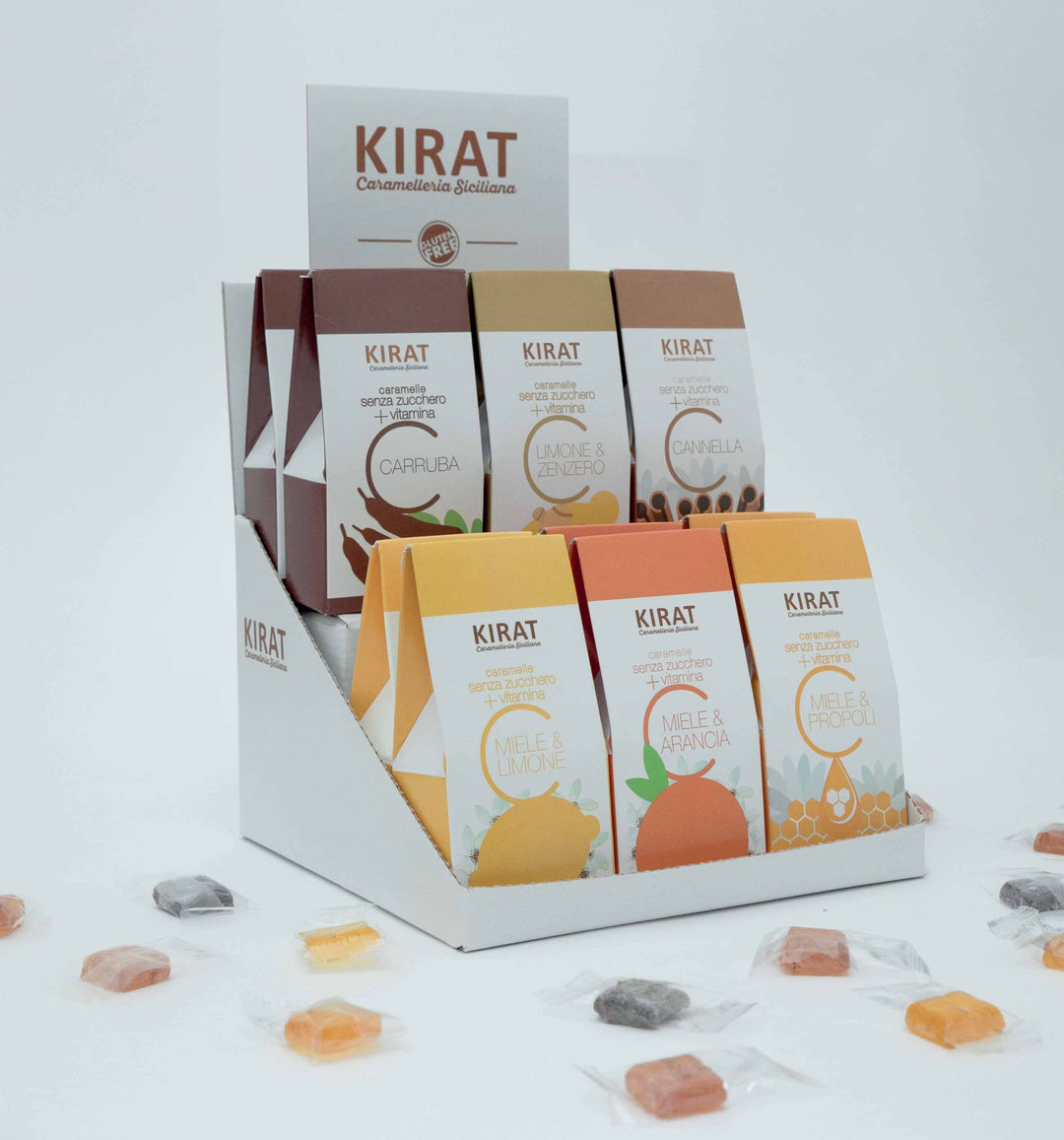 KIT Caramelle senza Zucchero con Vitamina C 12 Pezzi